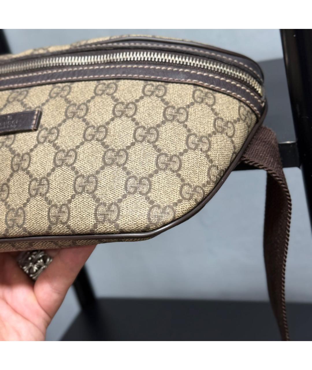 GUCCI Бежевая поясная сумка, фото 6