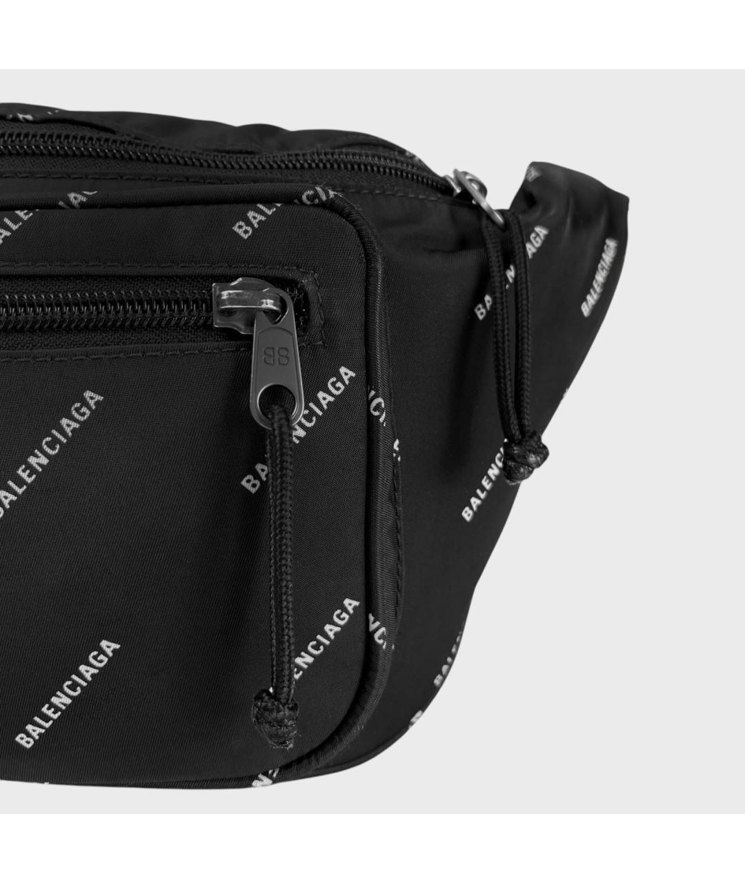BALENCIAGA Черная поясная сумка, фото 5