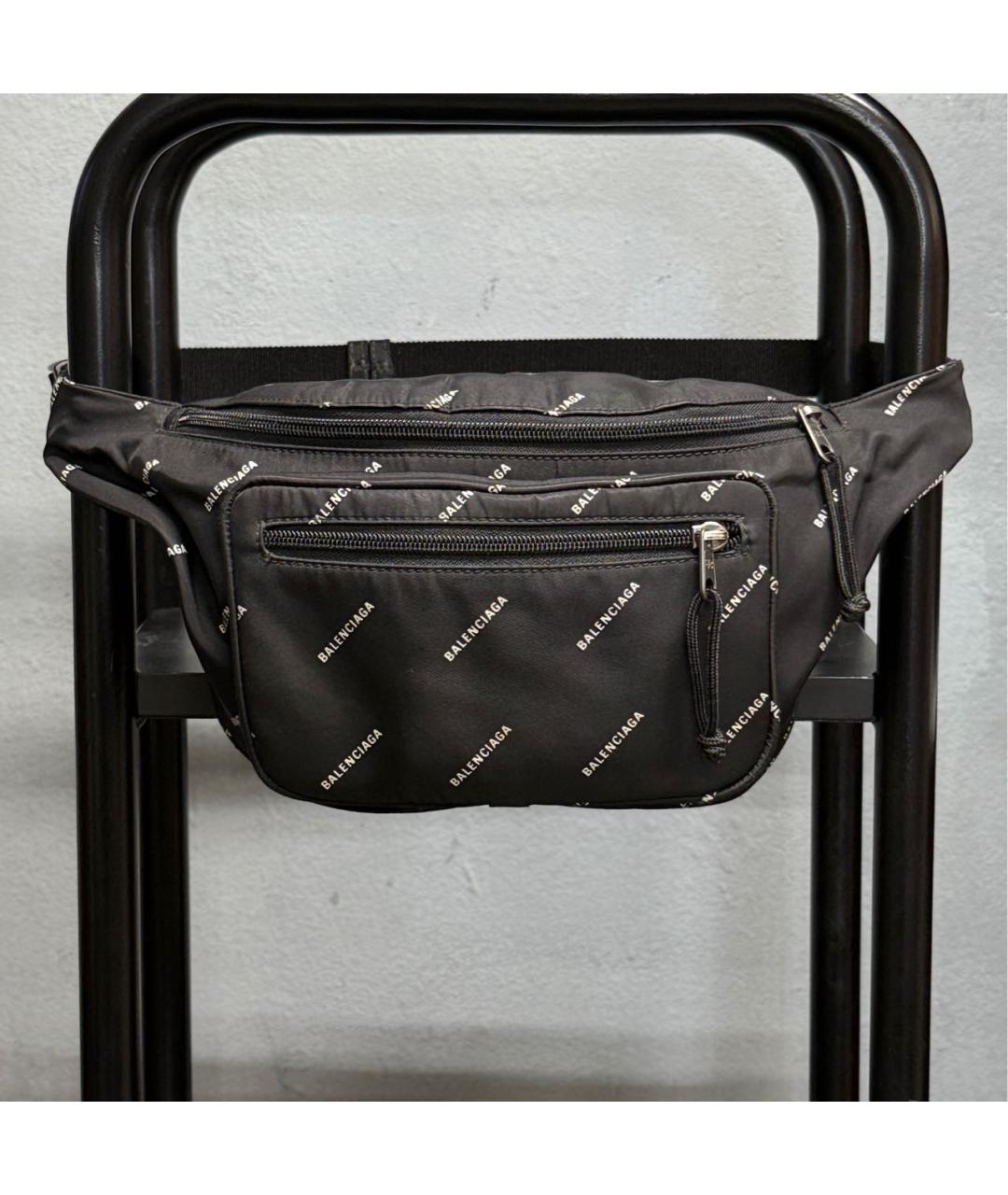 BALENCIAGA Черная поясная сумка, фото 2