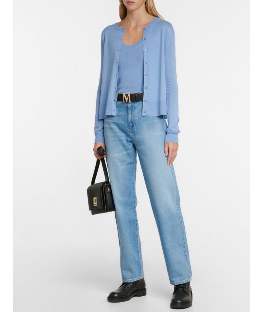 MAX MARA Синяя хлопковая майка, фото 7