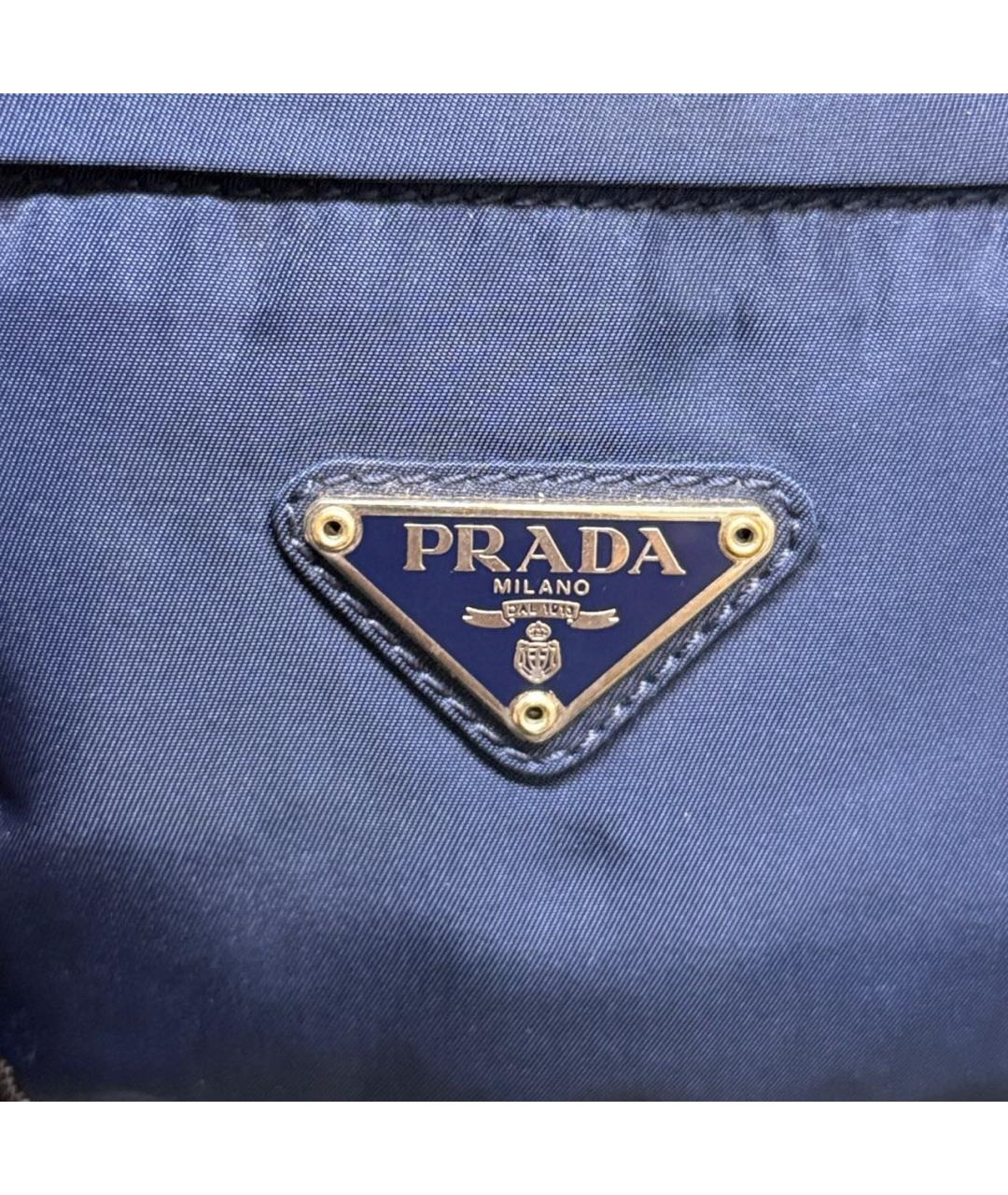 PRADA Темно-синяя поясная сумка, фото 7
