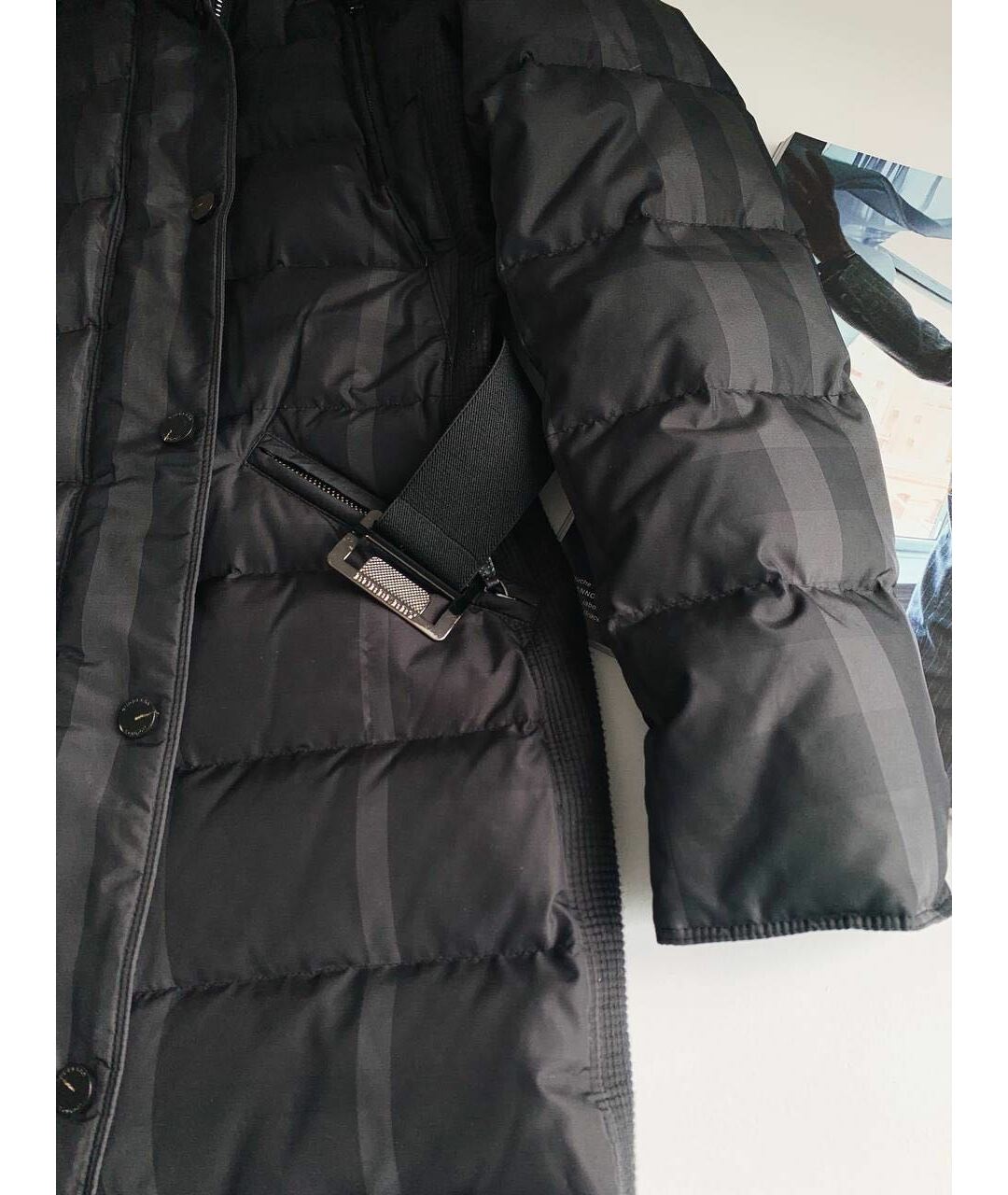 BURBERRY LONDON Черная полиэстеровая куртка, фото 6