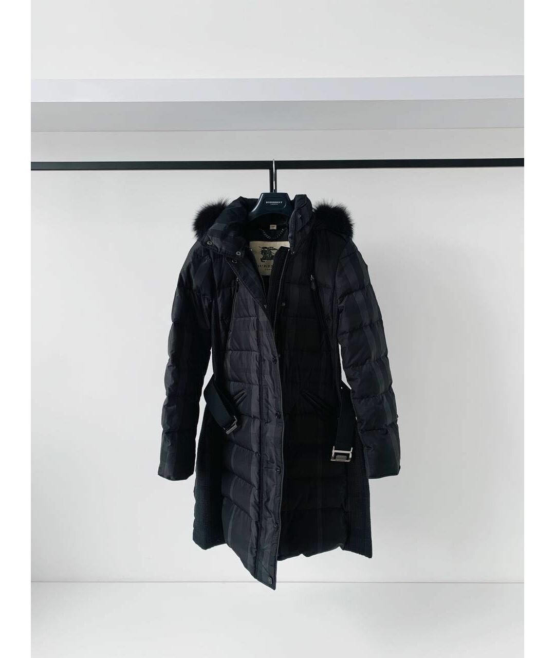 BURBERRY LONDON Черная полиэстеровая куртка, фото 2