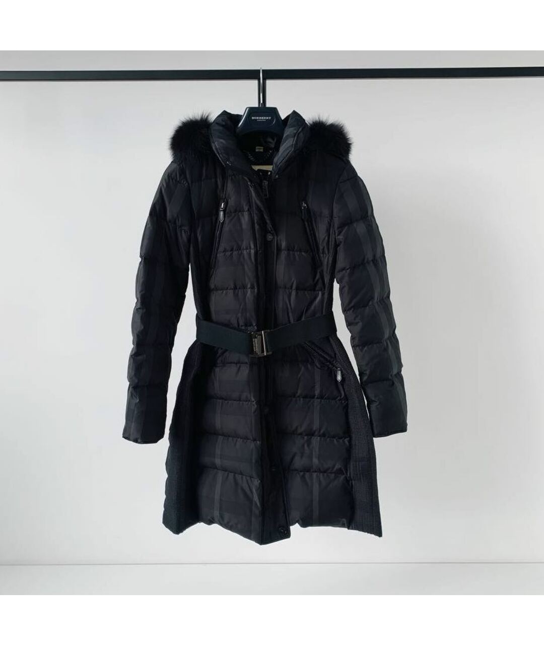 BURBERRY LONDON Черная полиэстеровая куртка, фото 9