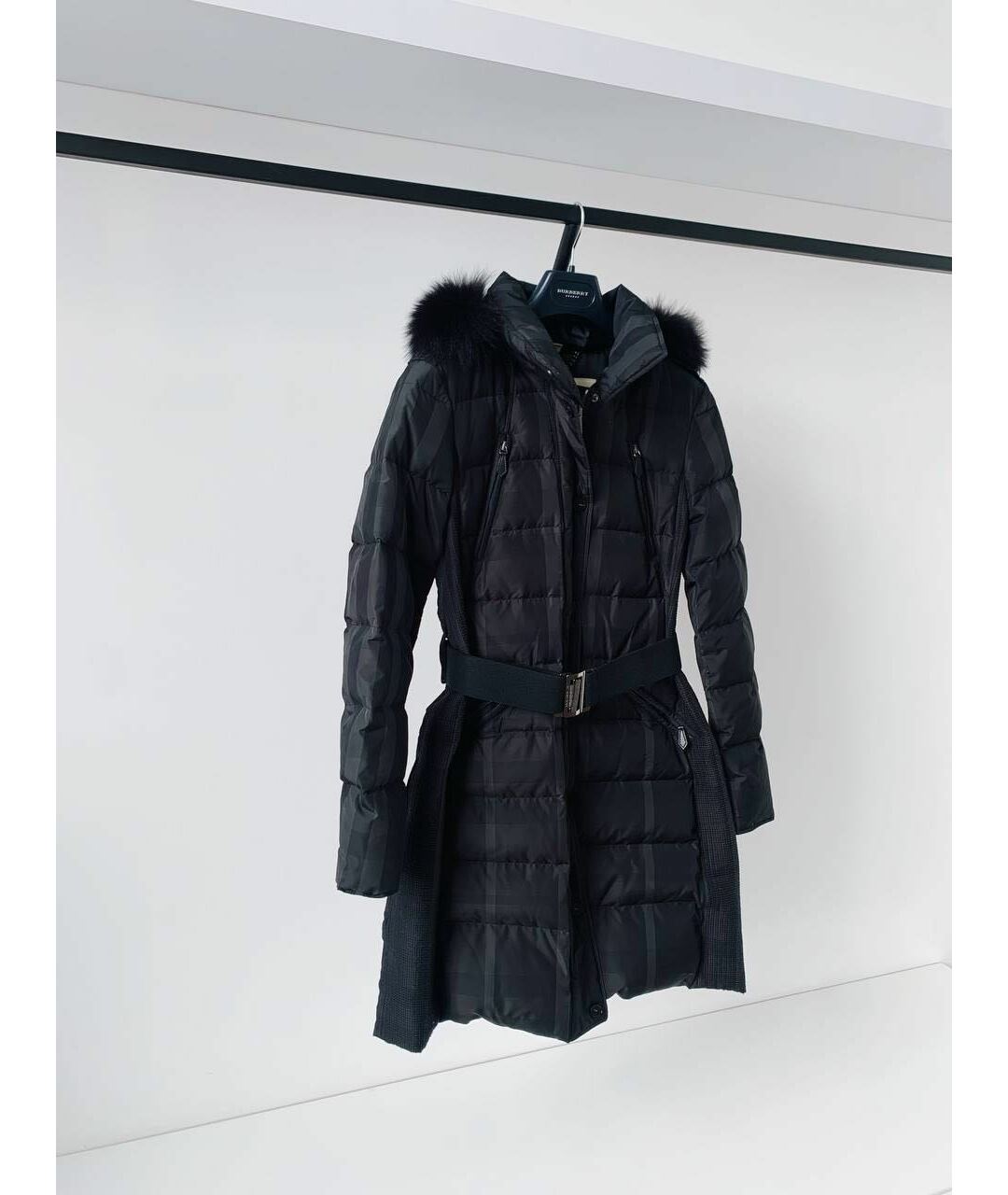 BURBERRY LONDON Черная полиэстеровая куртка, фото 4