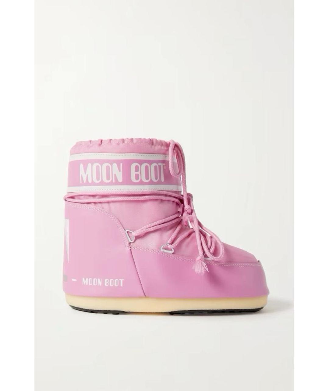 MOON BOOT Розовые сапоги, фото 6