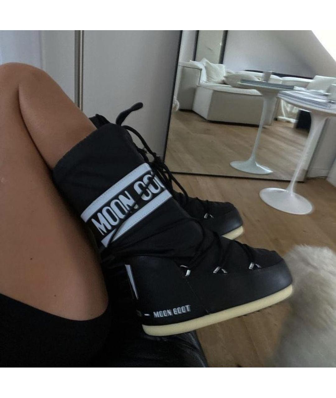 MOON BOOT Черные сапоги, фото 3