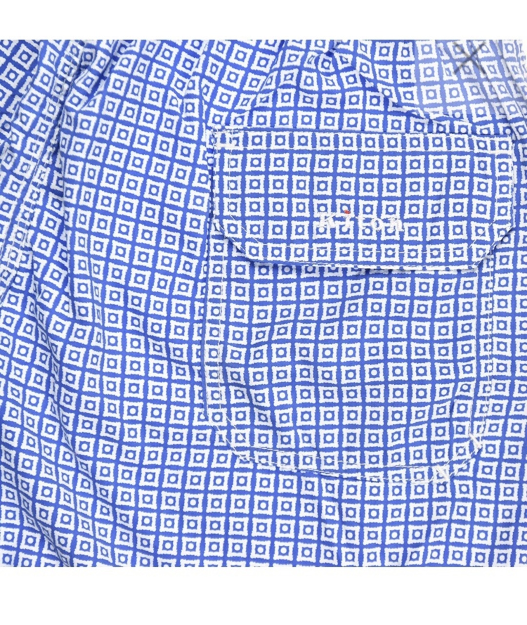 KITON Голубые полиэстеровые шорты, фото 3