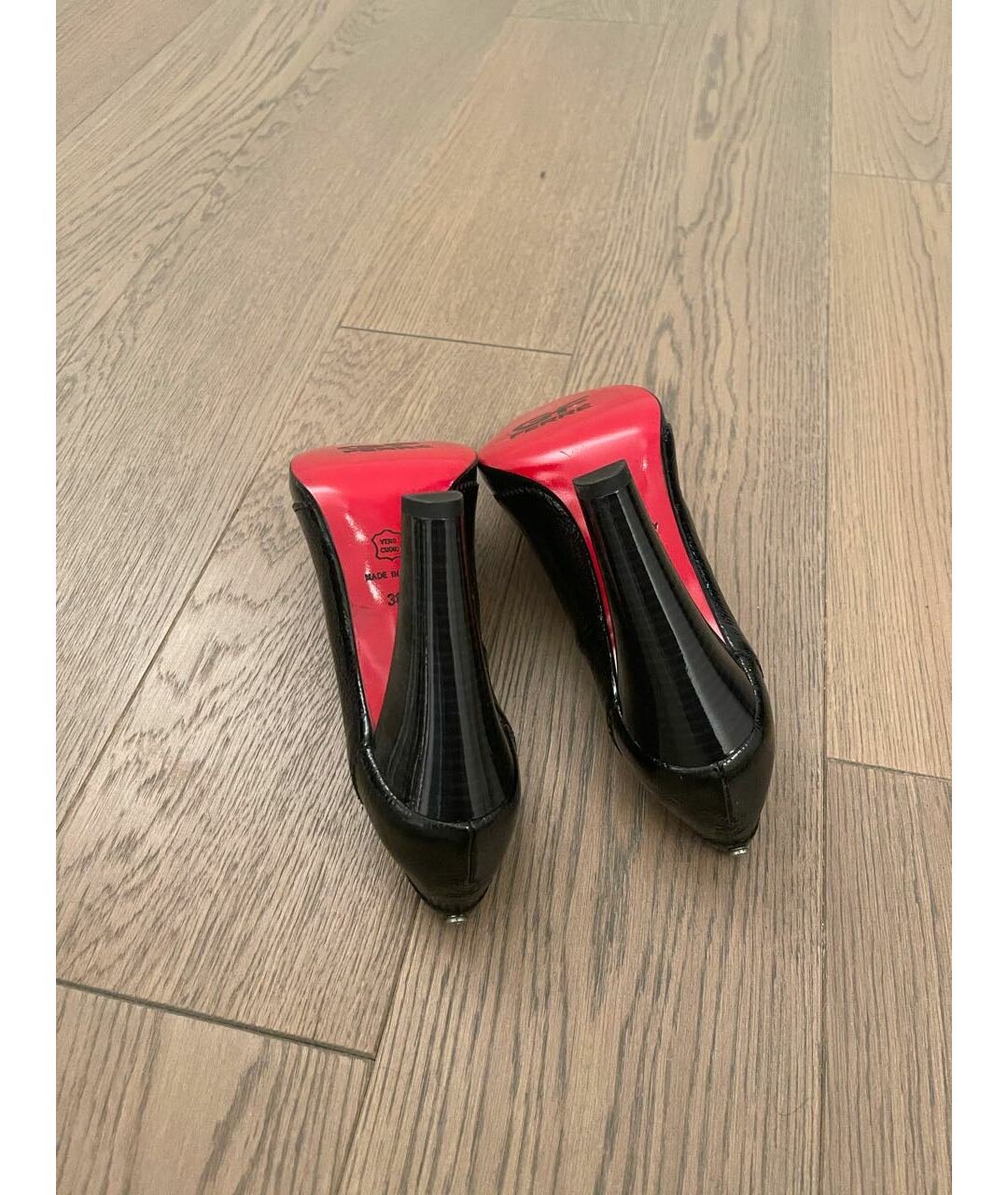 GIANFRANCO FERRE Черные туфли из лакированной кожи, фото 5