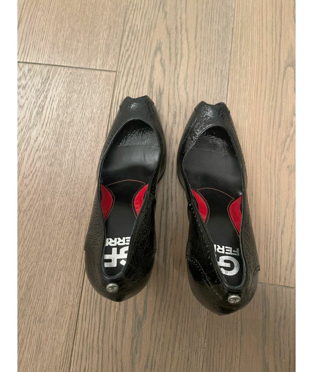 GIANFRANCO FERRE Черные туфли из лакированной кожи, фото 3