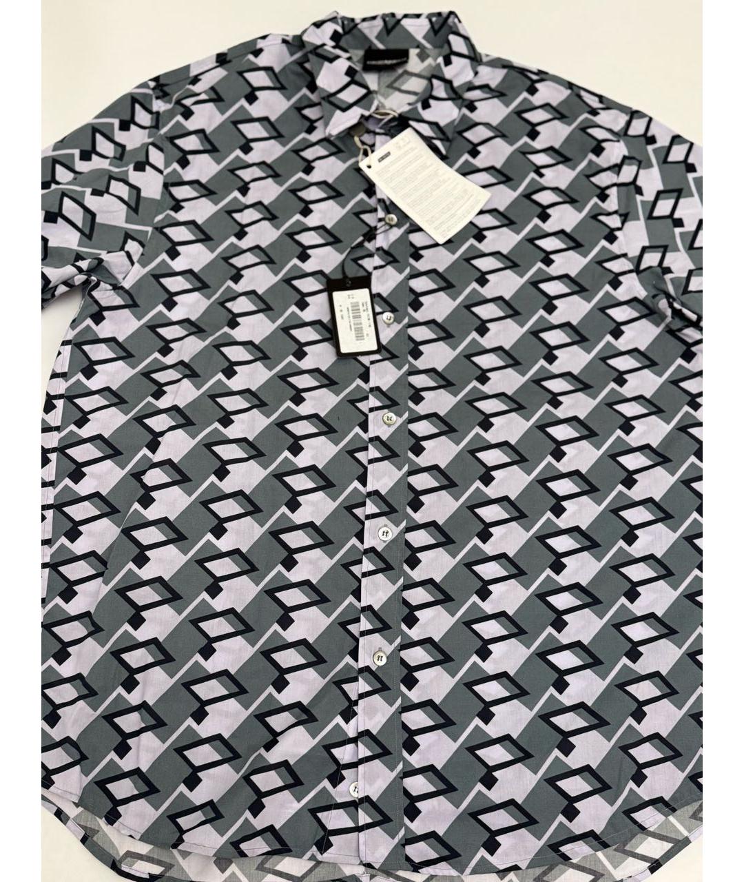 EMPORIO ARMANI Мульти хлопковая кэжуал рубашка, фото 3