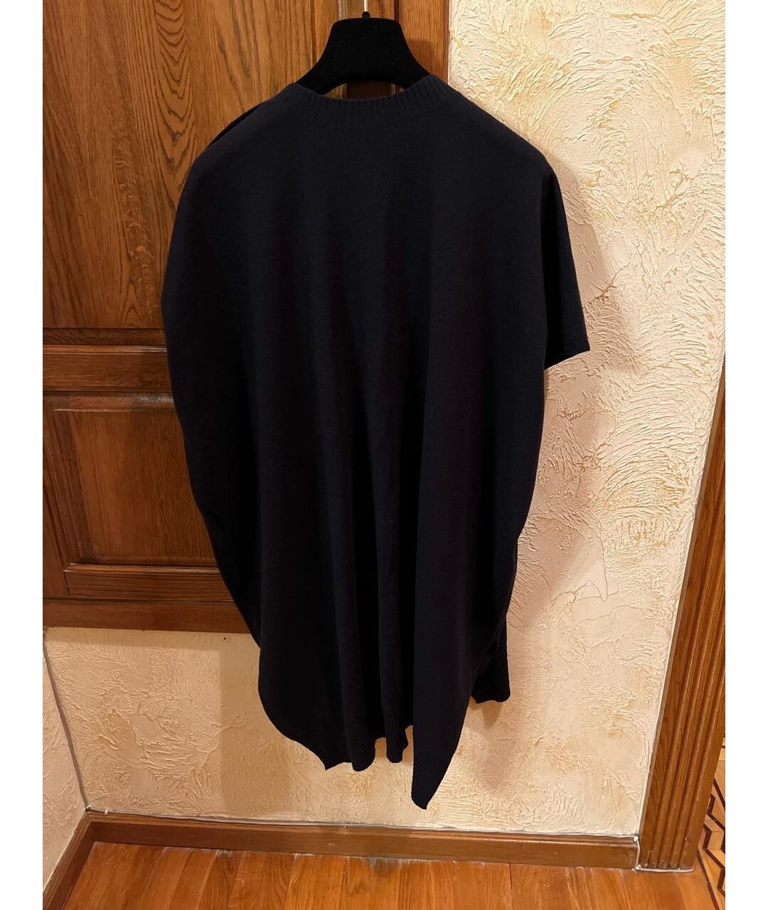 LOUIS VUITTON PRE-OWNED Черное кашемировое повседневное платье, фото 3