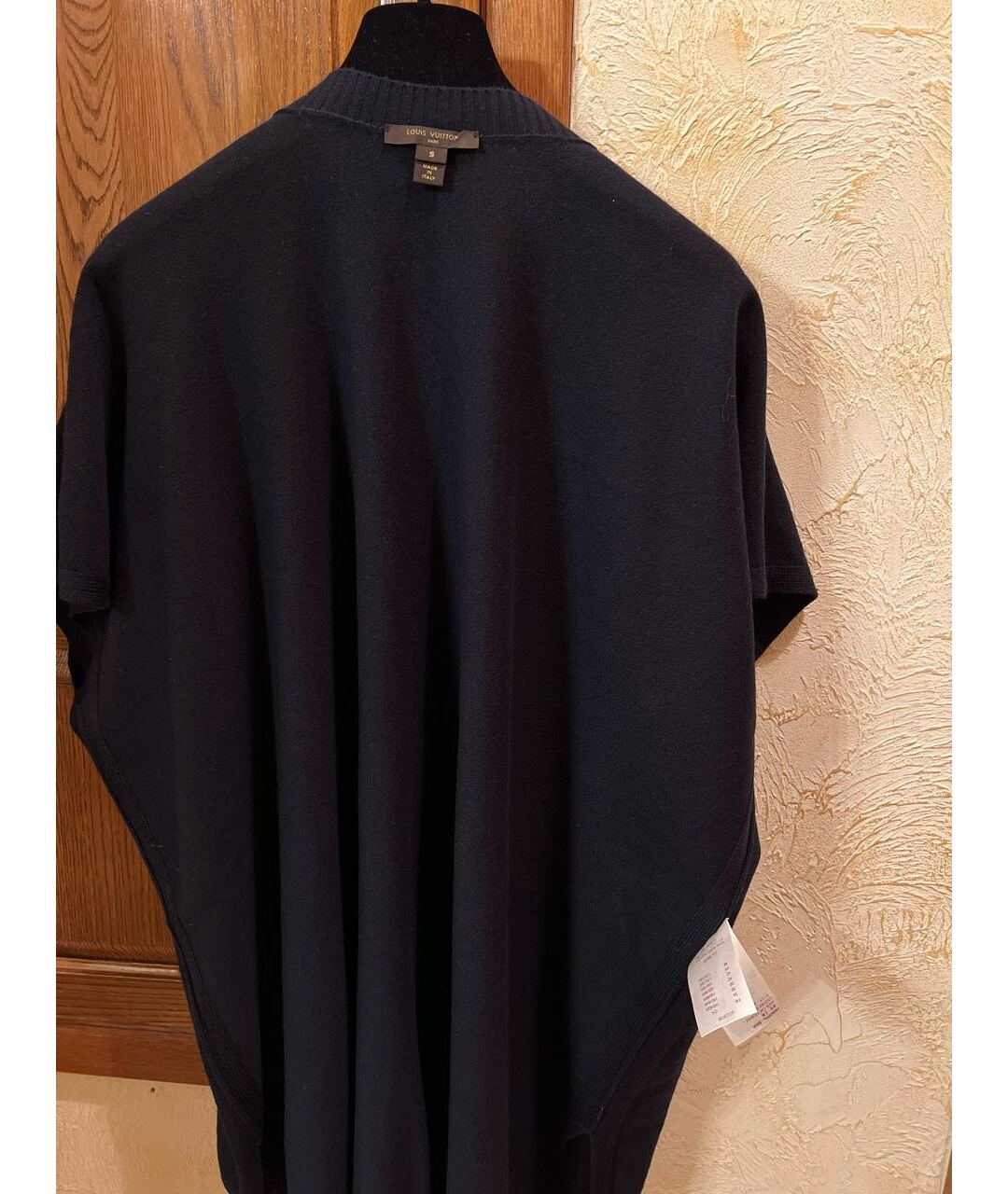 LOUIS VUITTON PRE-OWNED Черное кашемировое повседневное платье, фото 4