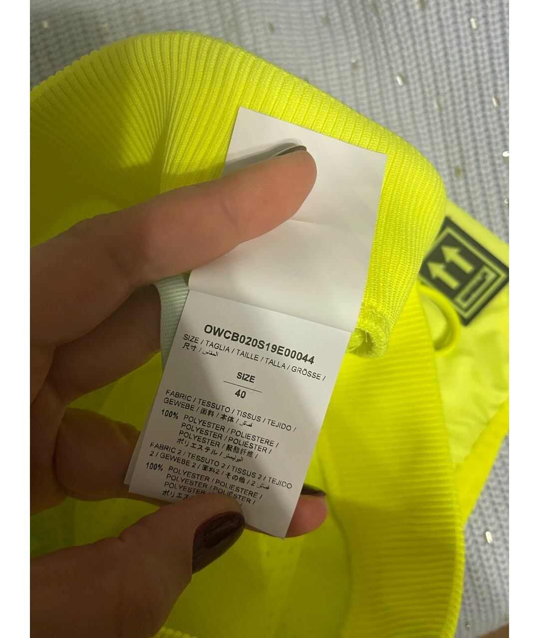 OFF-WHITE Желтые шорты, фото 5