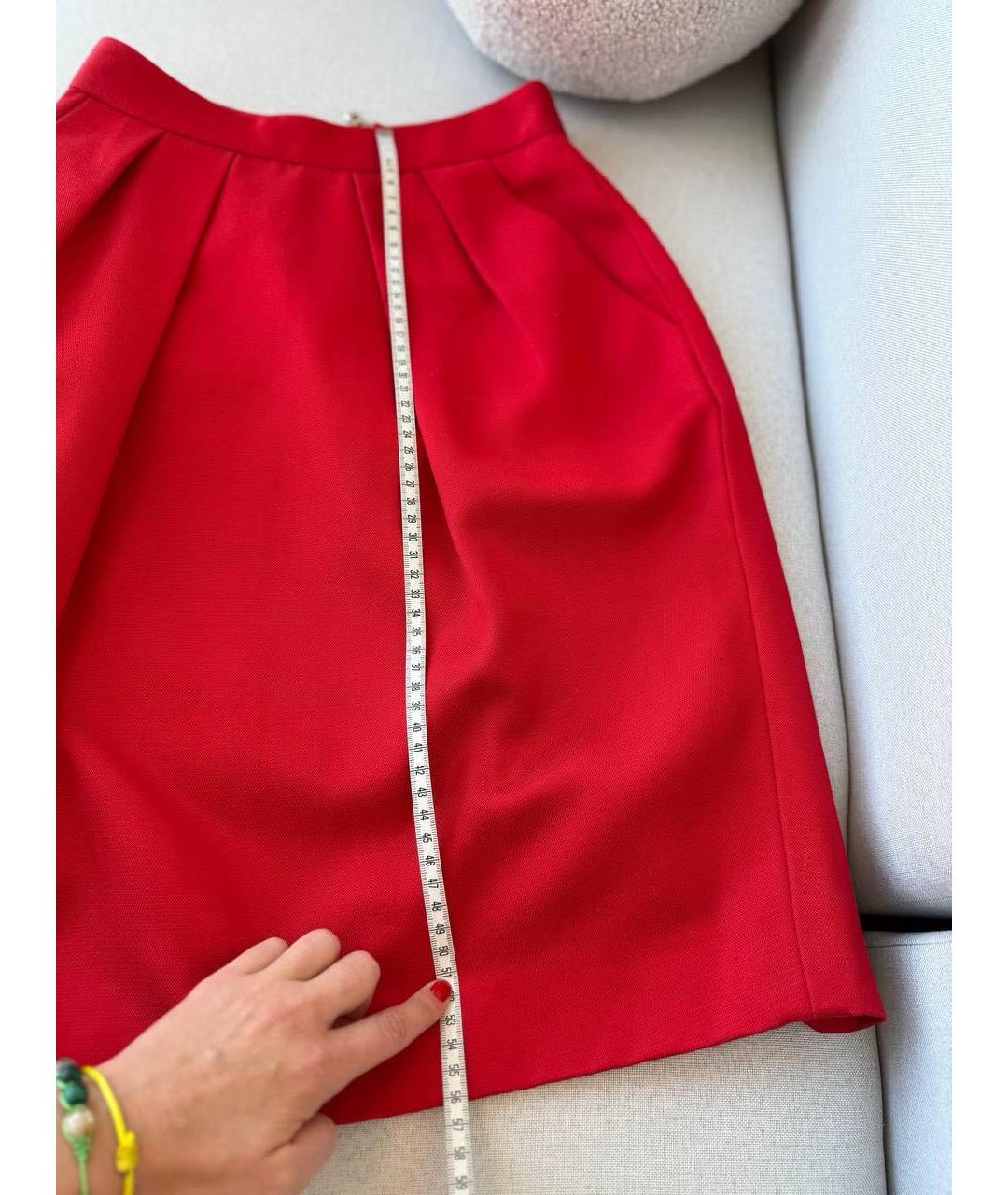 DOLCE&GABBANA Красная юбка миди, фото 6