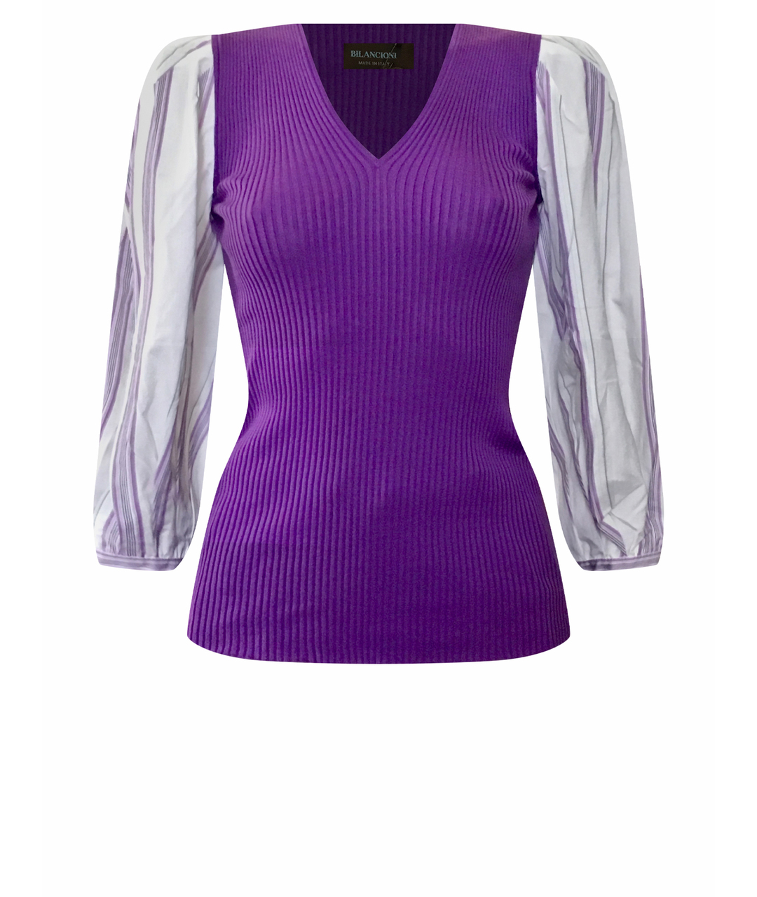 BILANCIONI Фиолетовая хлопковая блузы, фото 1