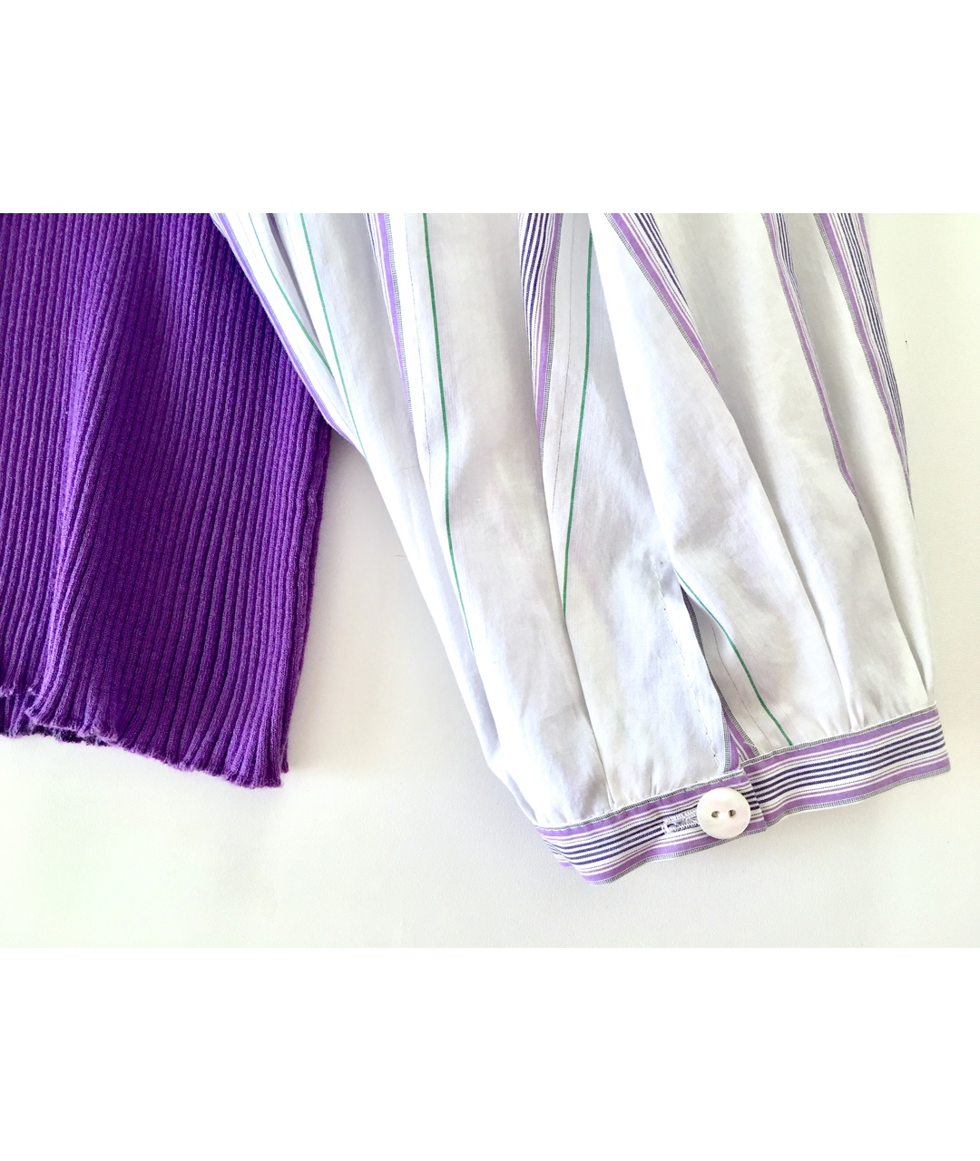 BILANCIONI Фиолетовая хлопковая блузы, фото 4