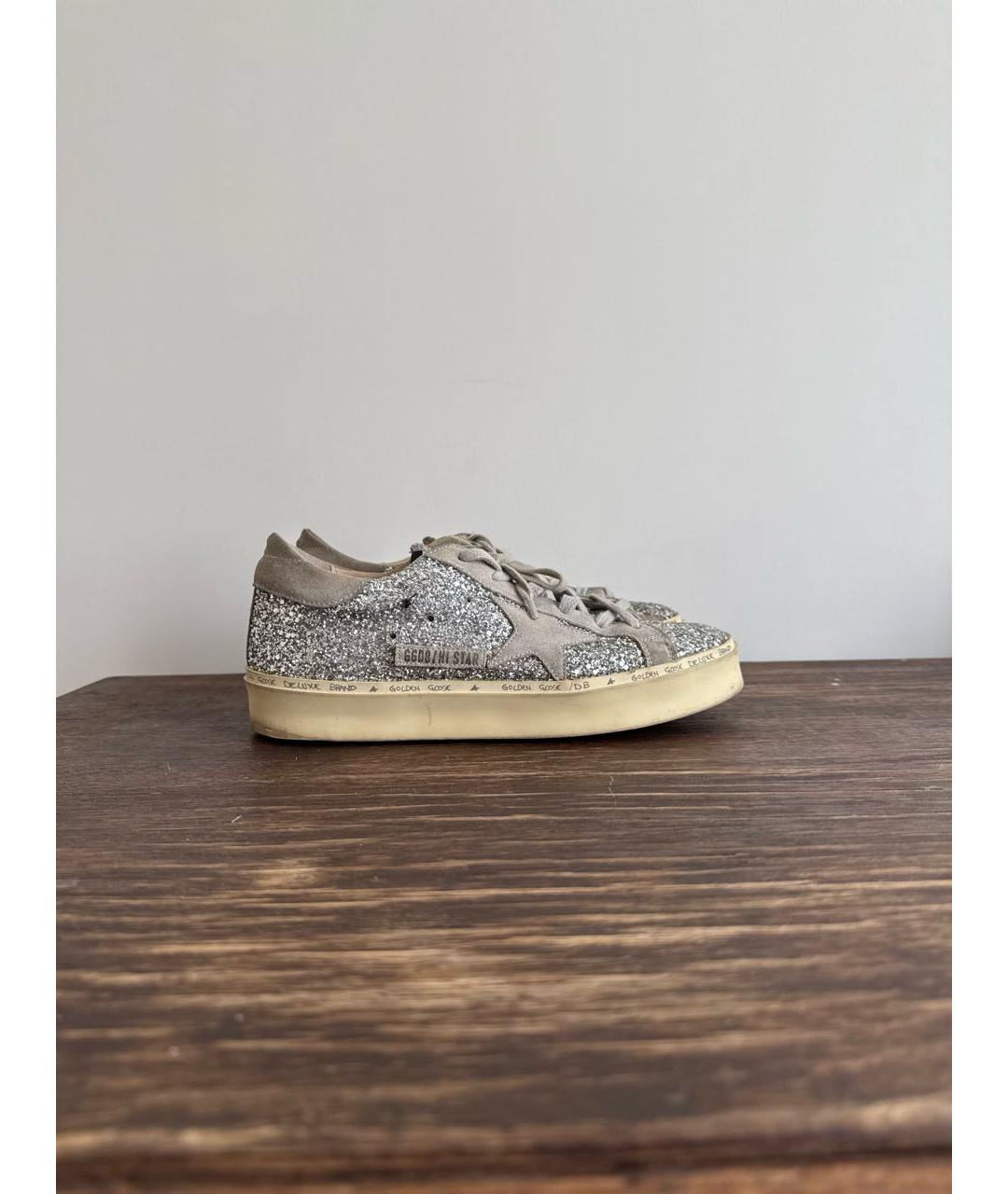 GOLDEN GOOSE DELUXE BRAND Серебряные кеды, фото 5