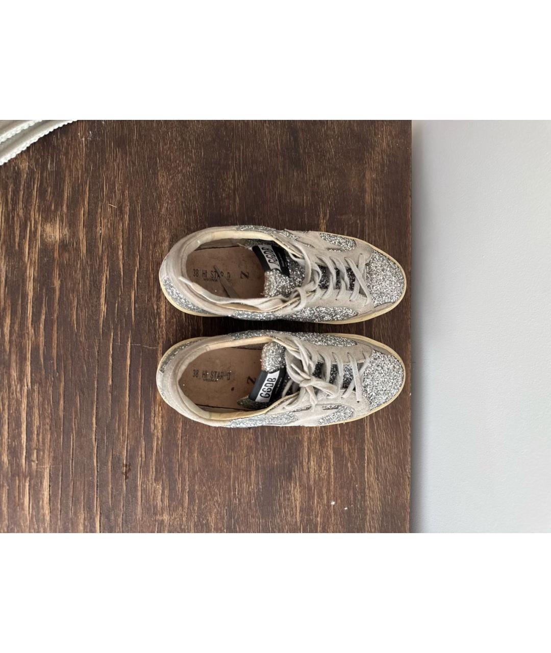 GOLDEN GOOSE DELUXE BRAND Серебряные кеды, фото 3