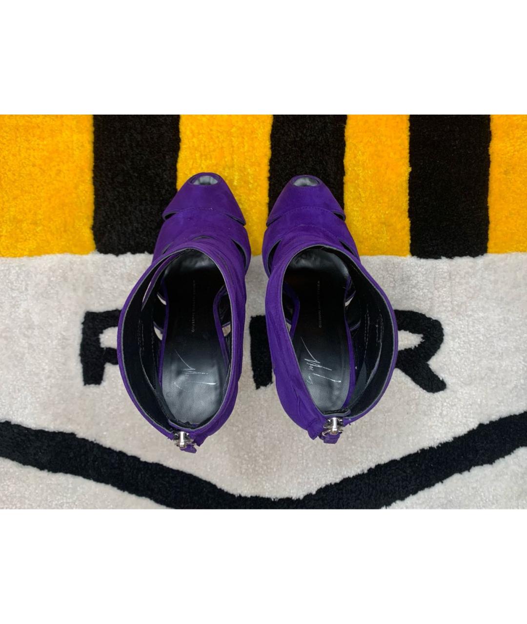 GIUSEPPE ZANOTTI DESIGN Фиолетовые замшевые туфли, фото 3