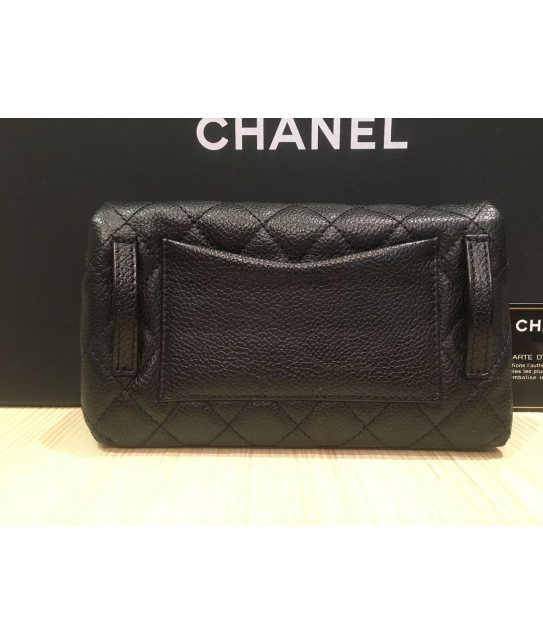 CHANEL Черная кожаная поясная сумка, фото 7