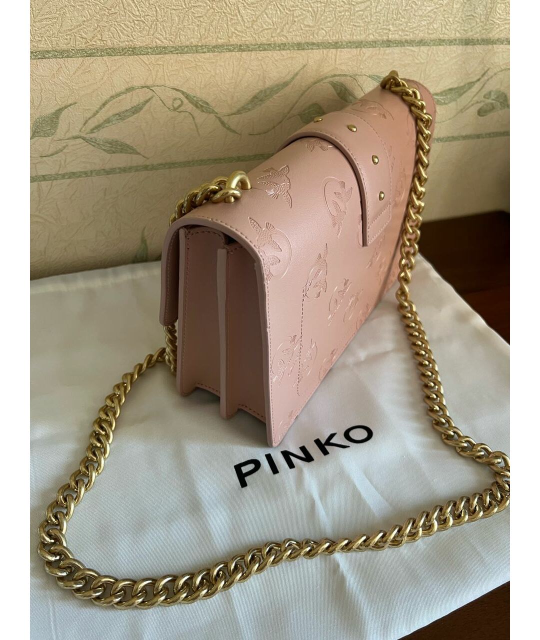 PINKO Розовая кожаная сумка тоут, фото 5