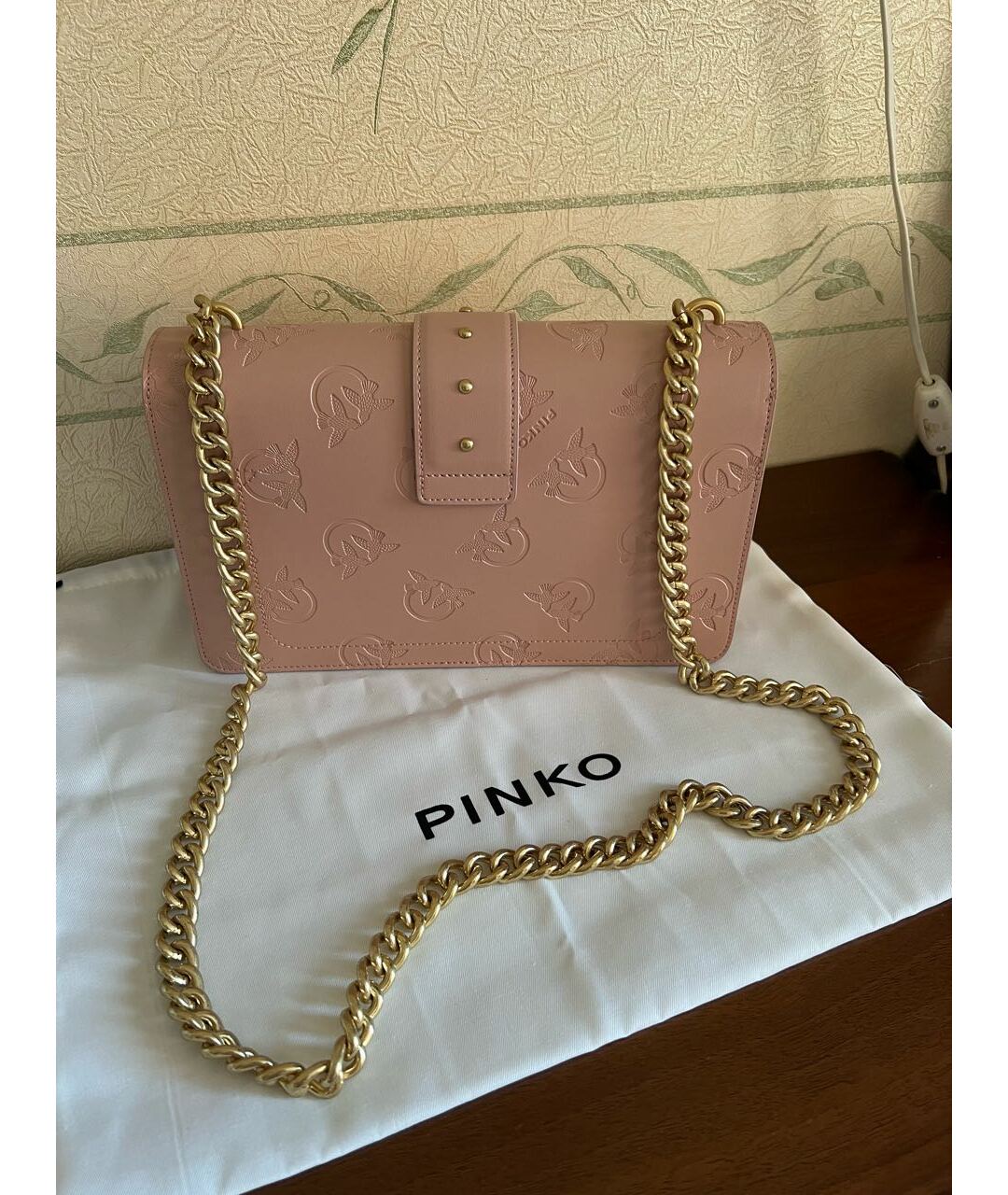 PINKO Розовая кожаная сумка тоут, фото 3