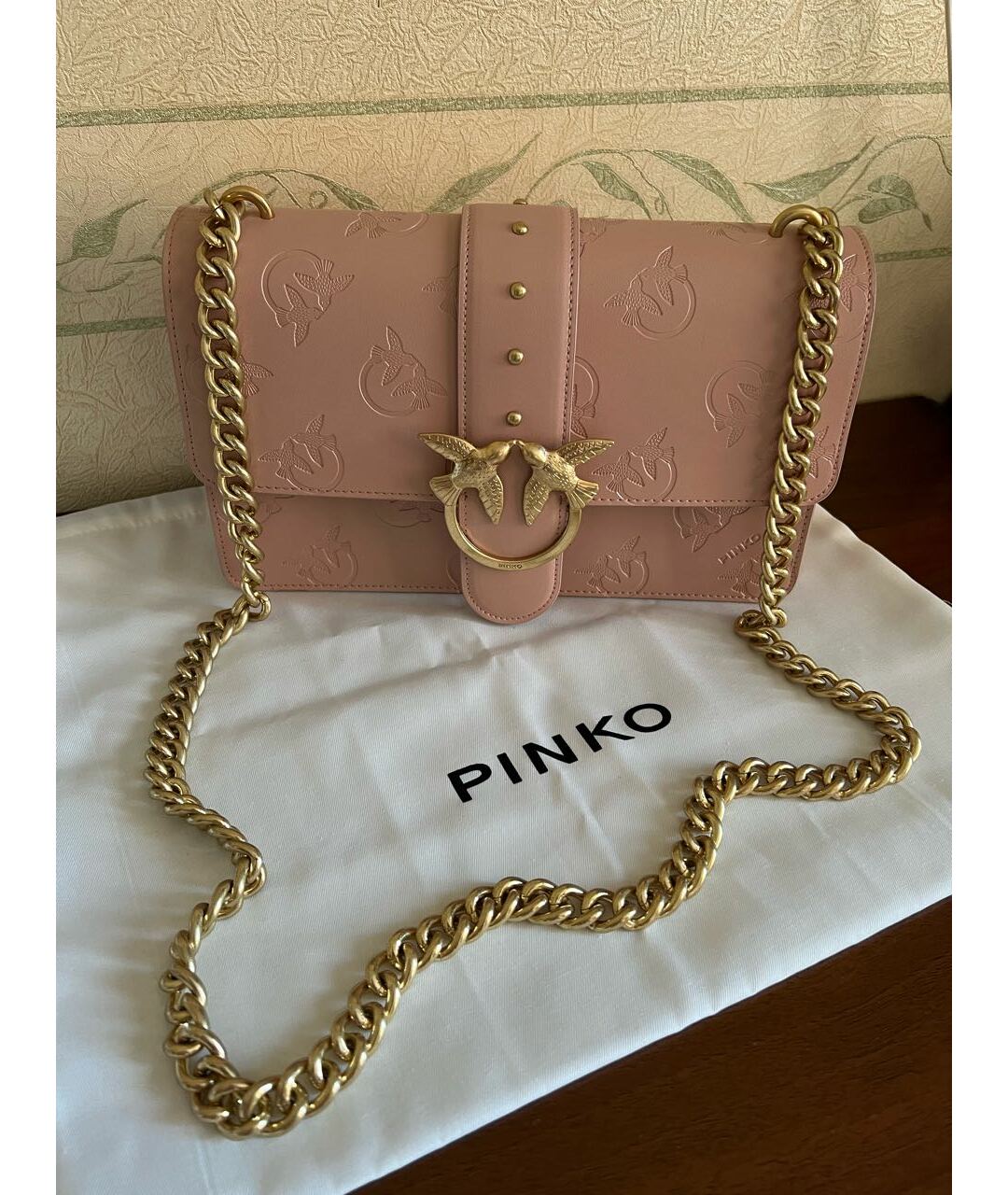 PINKO Розовая кожаная сумка тоут, фото 2