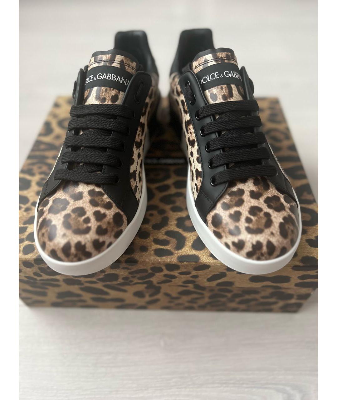 DOLCE&GABBANA Мульти кожаные кеды, фото 2