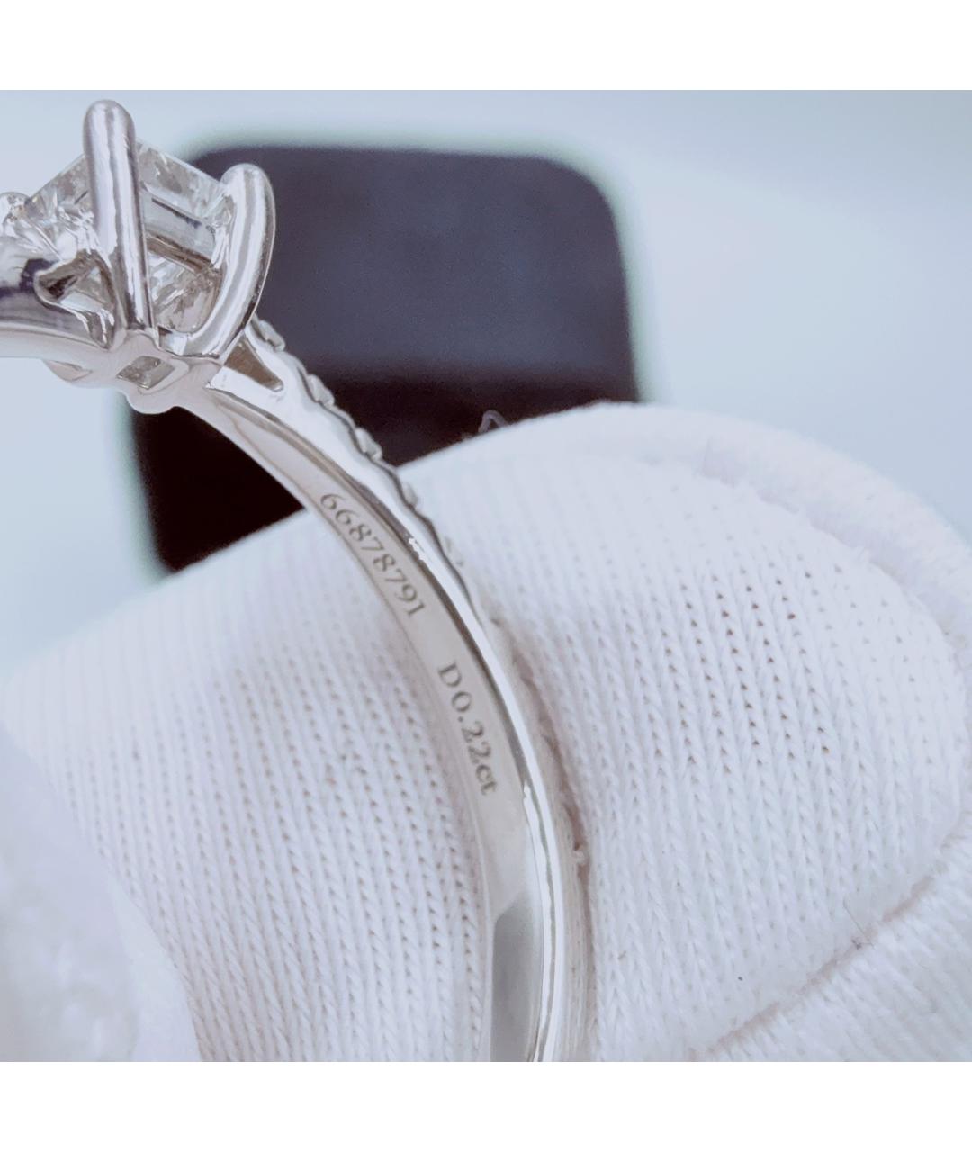 TIFFANY&CO Белое платиновое кольцо, фото 6