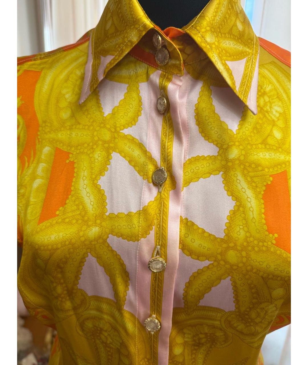 VERSACE Шелковая блузы, фото 4