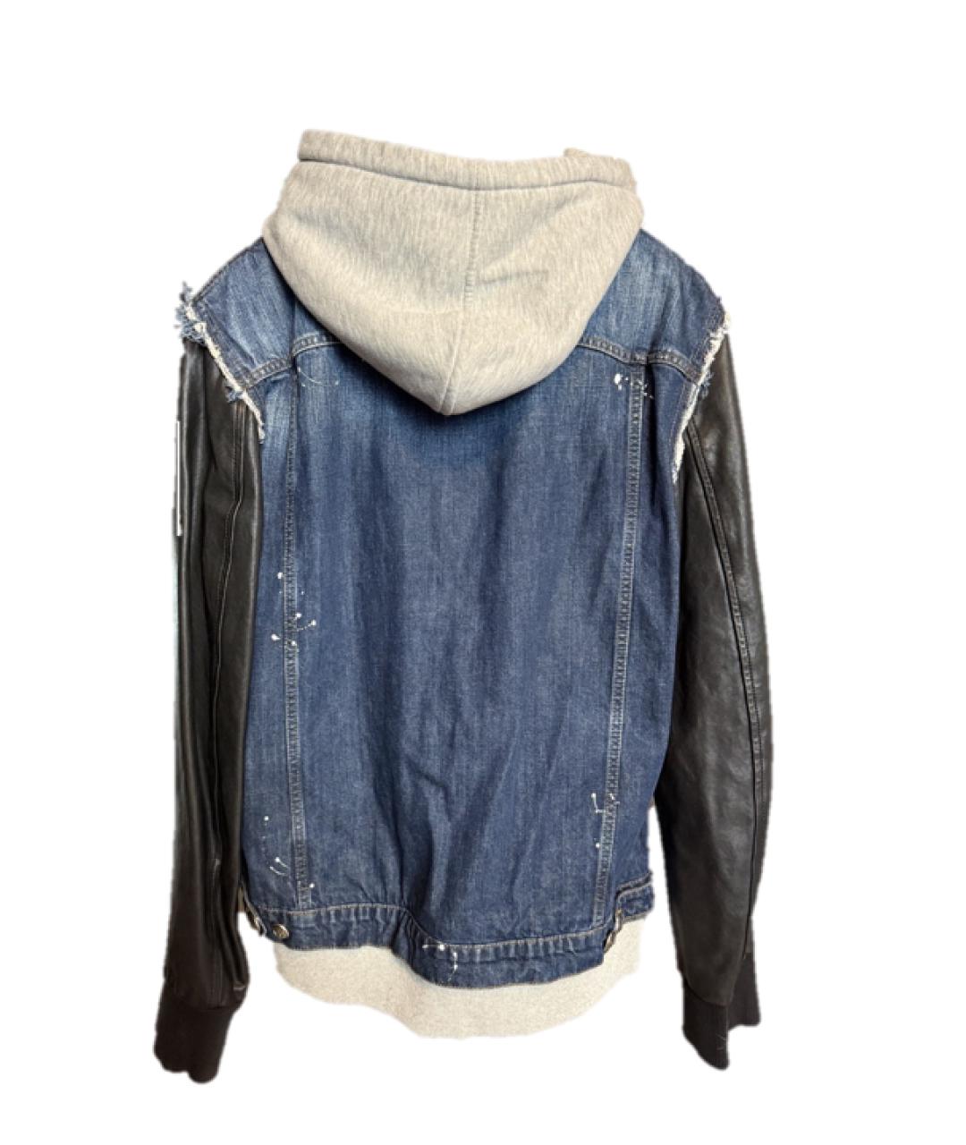PHILIPP PLEIN Синяя хлопковая куртка, фото 2