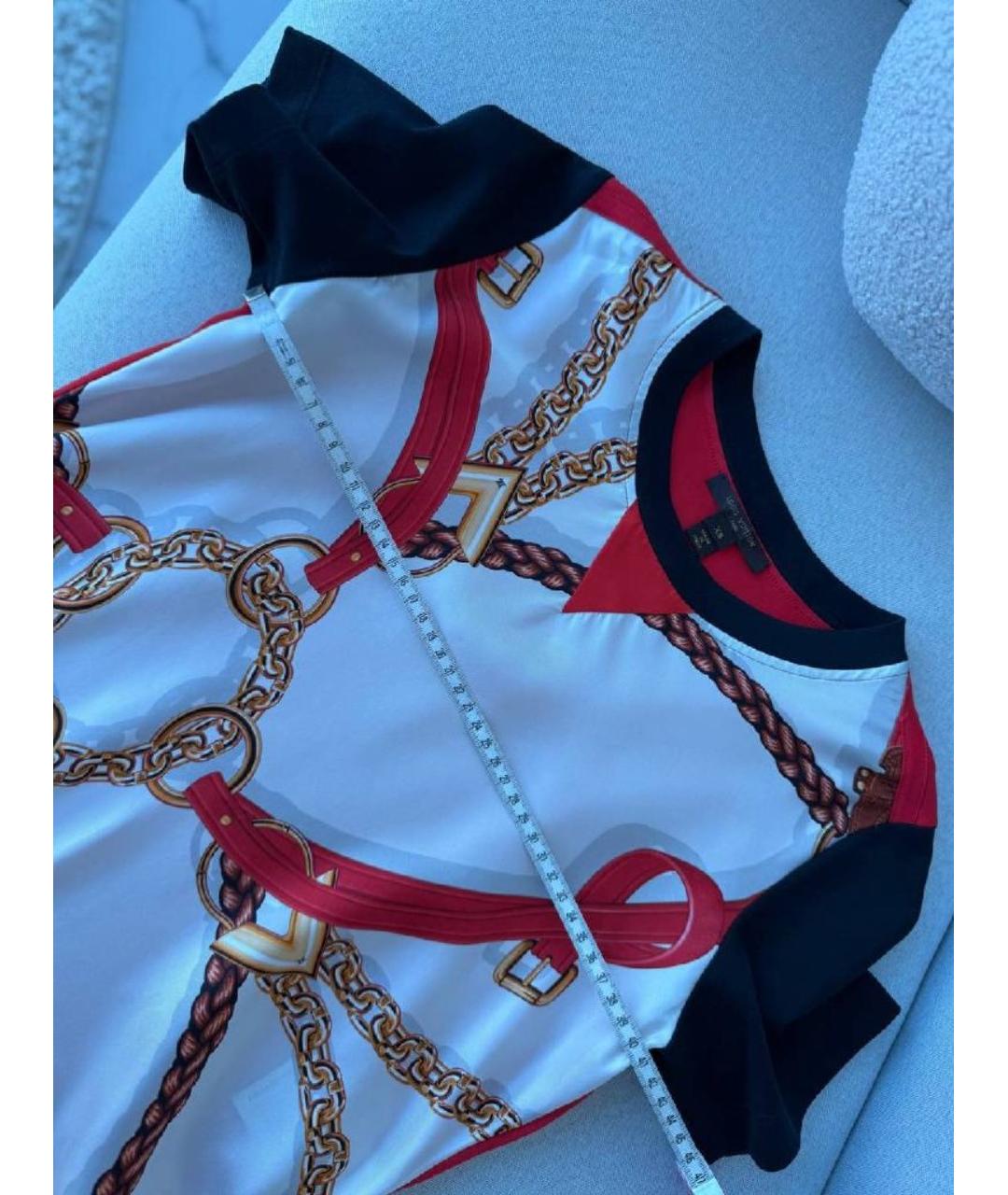 LOUIS VUITTON Шелковая футболка, фото 7