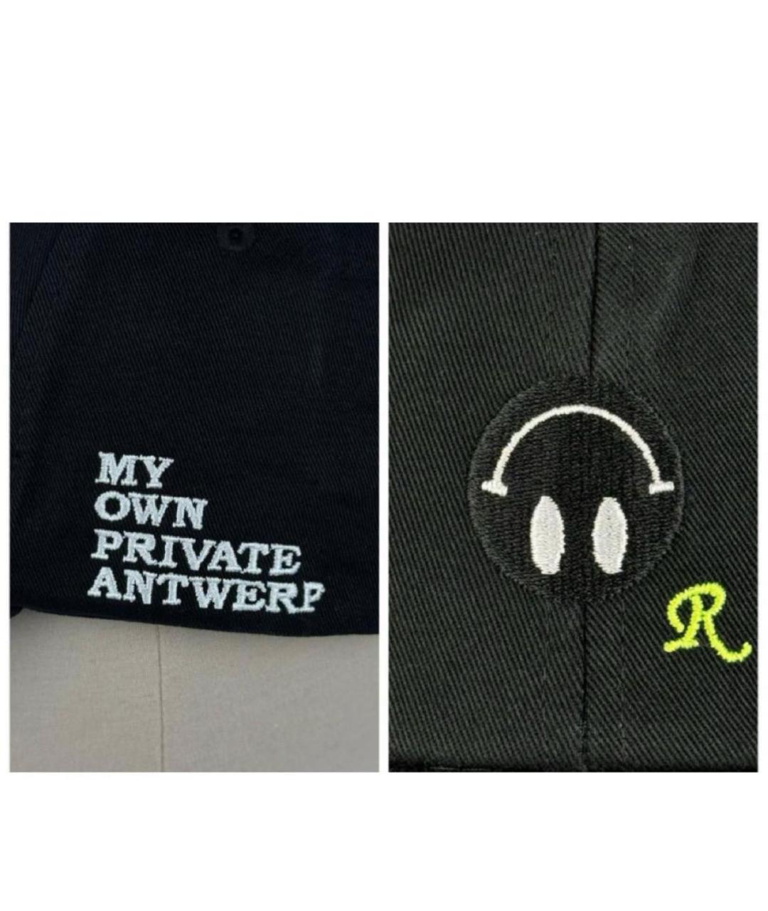RAF SIMONS Черная хлопковая кепка, фото 7