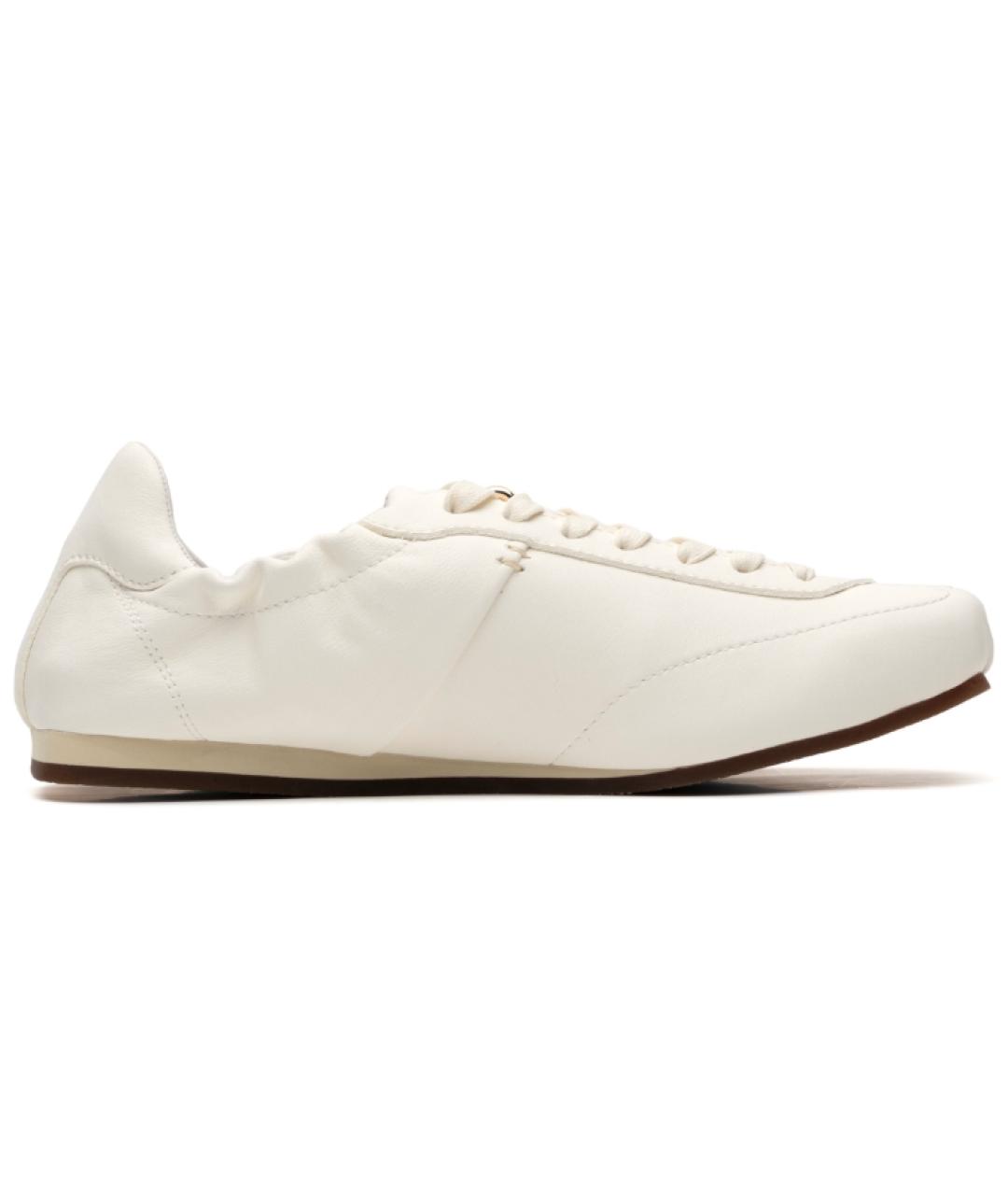 FOOT INDUSTRY Белые кожаные кеды, фото 1