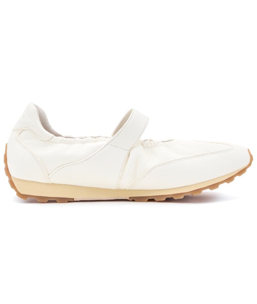 FOOT INDUSTRY Белые кожаные низкие кроссовки / кеды, фото 3