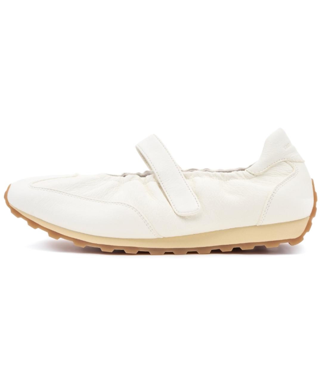 FOOT INDUSTRY Белые кожаные низкие кроссовки / кеды, фото 6