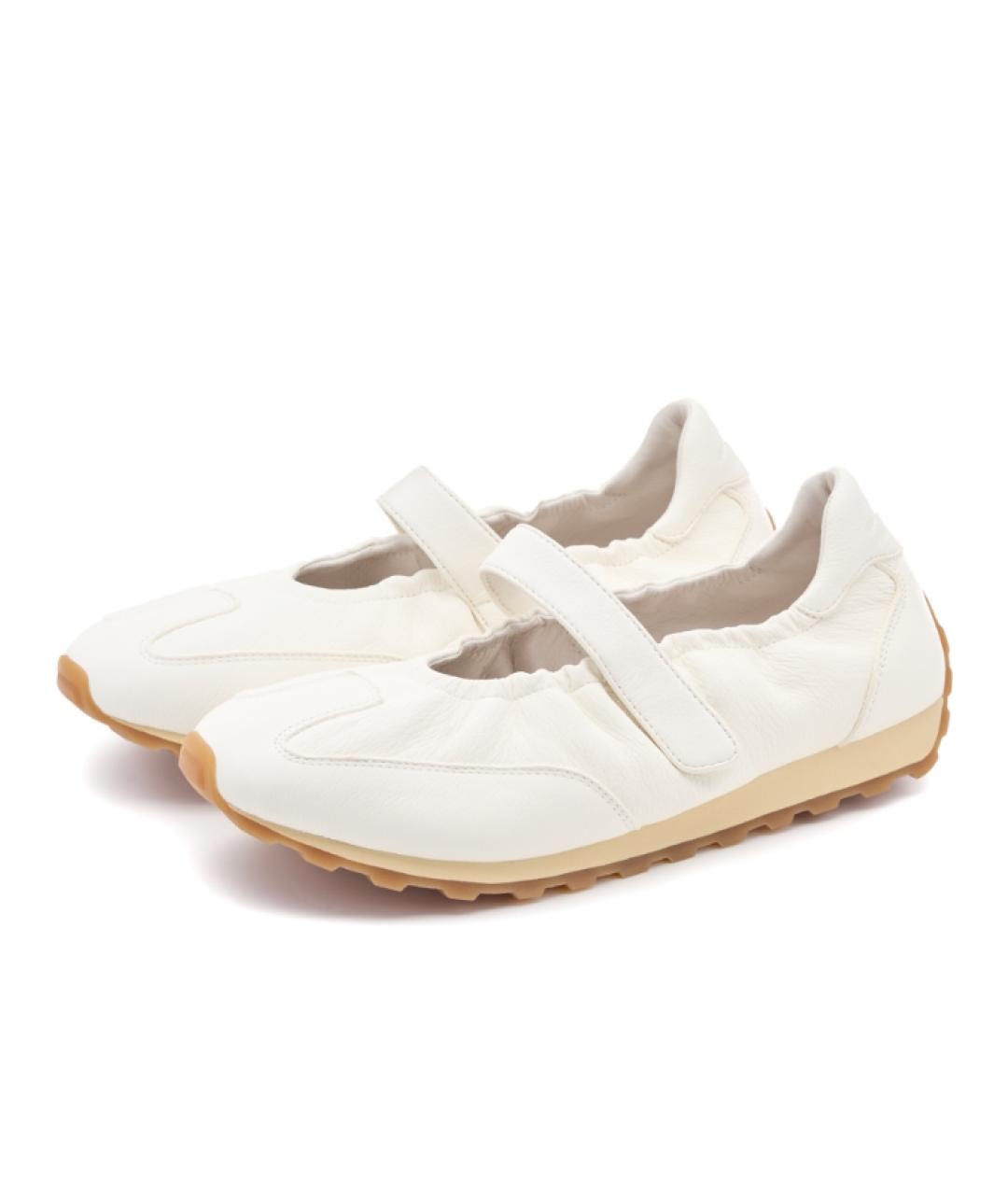 FOOT INDUSTRY Белые кожаные низкие кроссовки / кеды, фото 2