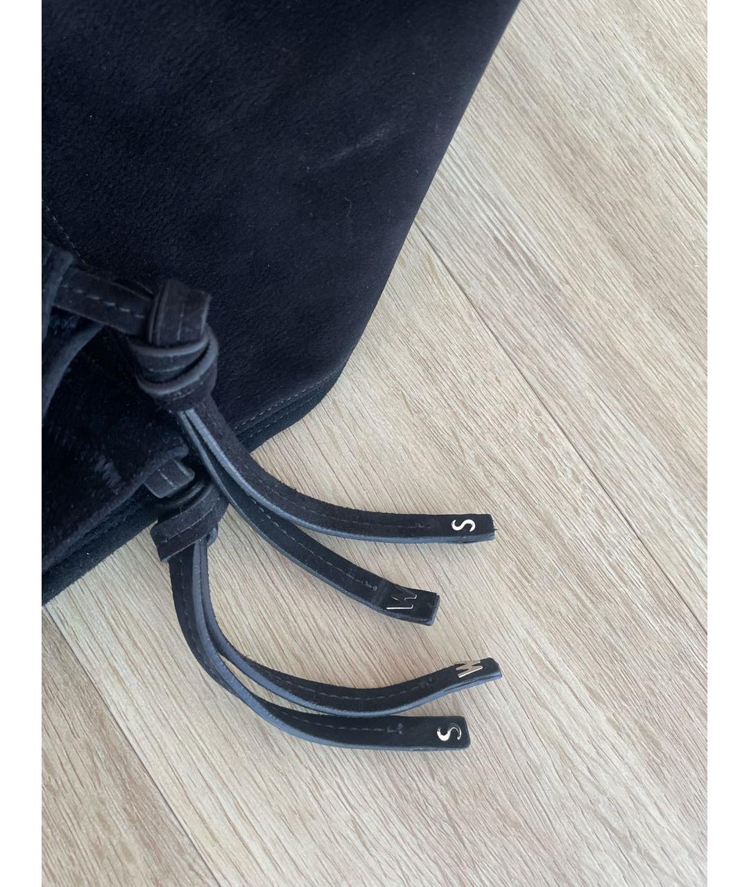 STUART WEITZMAN Черные замшевые ботфорты, фото 5