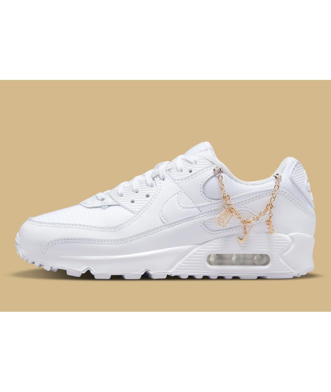 NIKE Белые кожаные кроссовки, фото 9