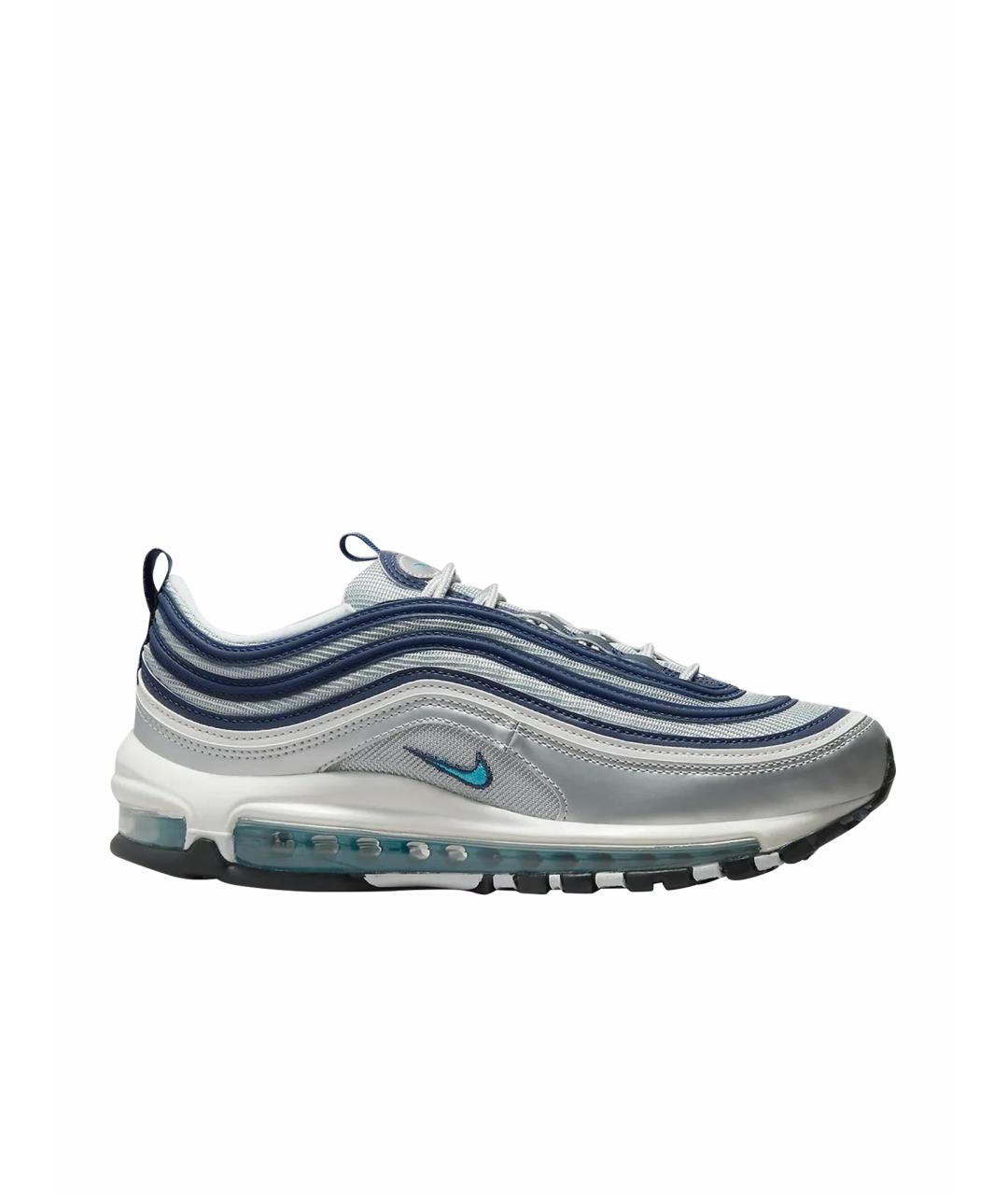NIKE Серые кожаные кроссовки, фото 1