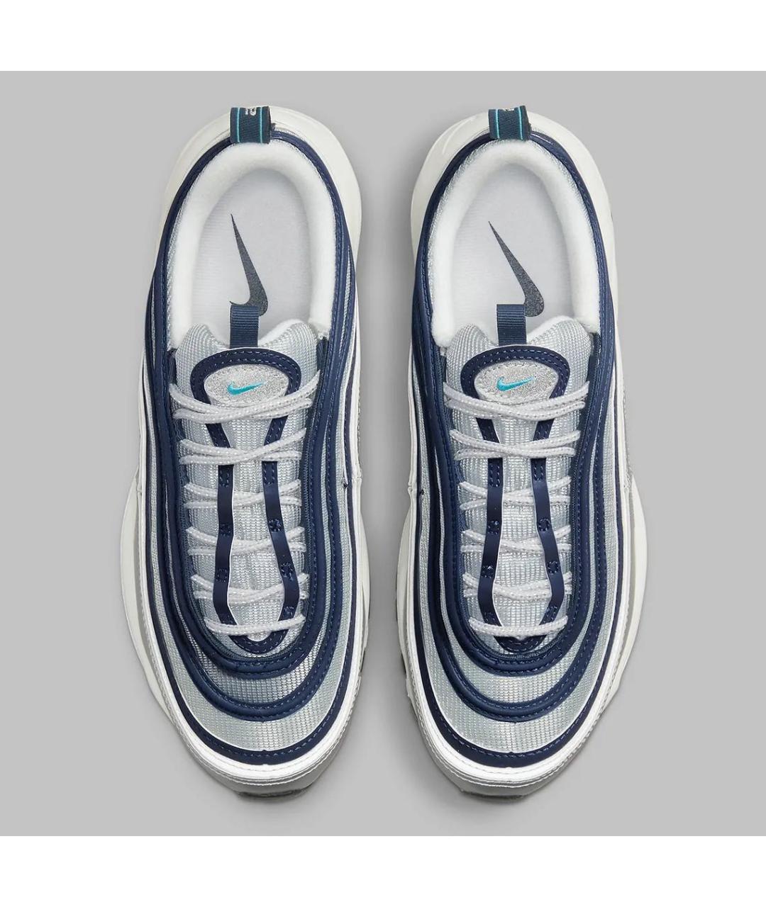 NIKE Серые кожаные кроссовки, фото 4