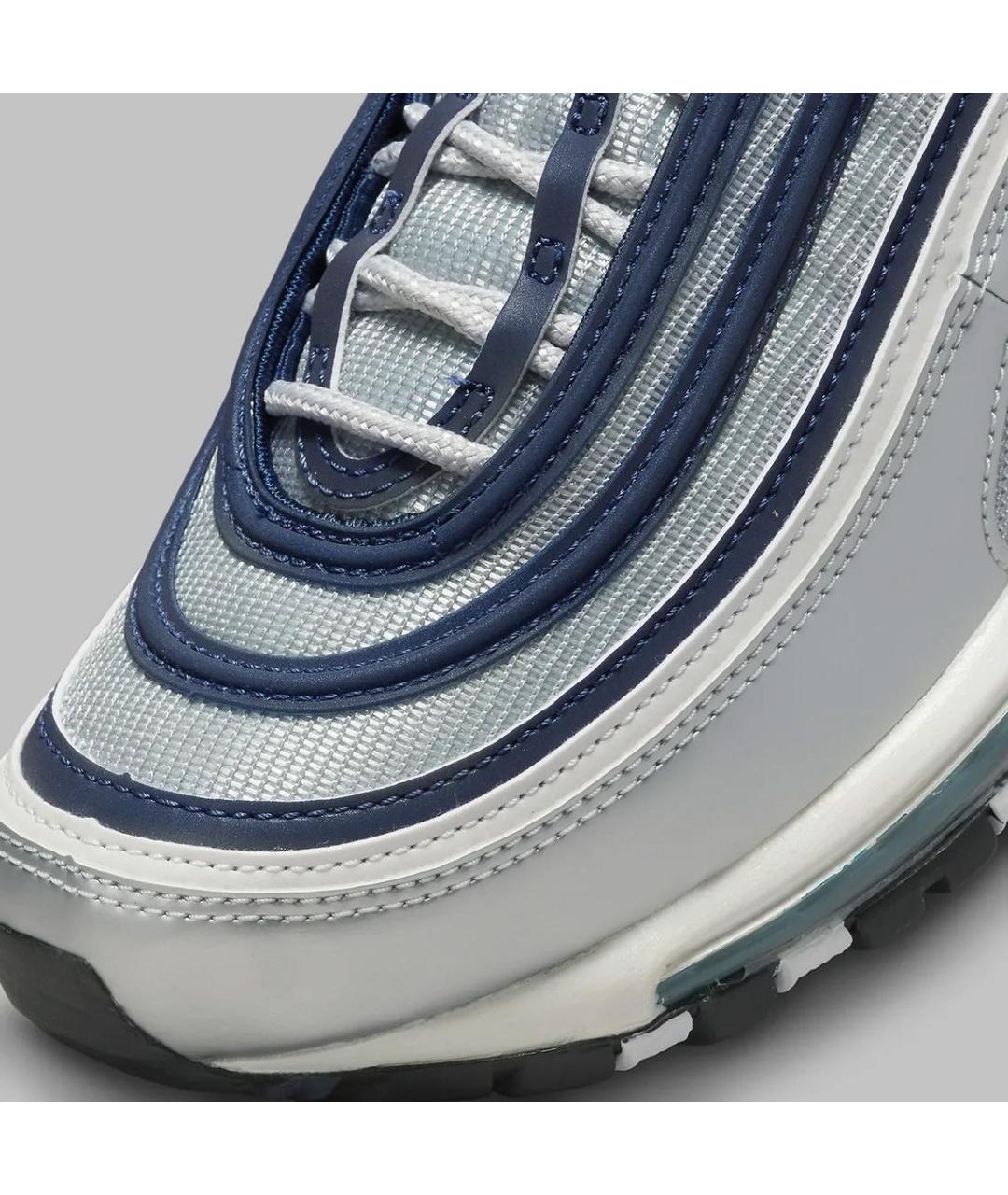 NIKE Серые кожаные кроссовки, фото 8