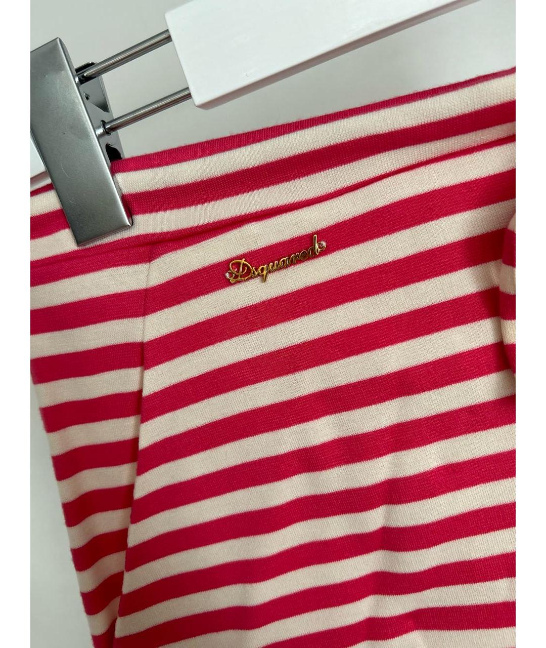 DSQUARED2 Розовые вискозные спортивные брюки и шорты, фото 4