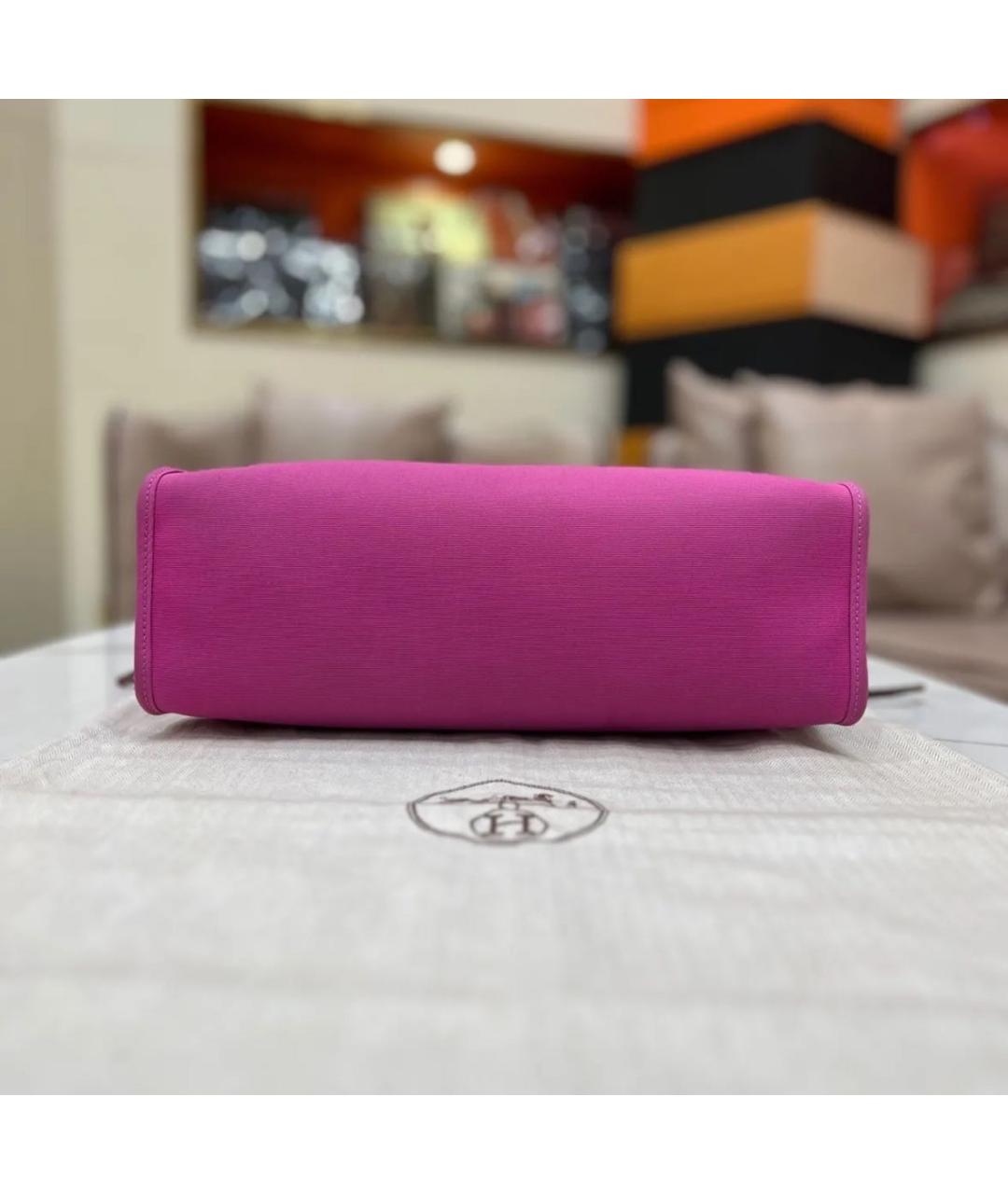 HERMES Розовая сумка с короткими ручками, фото 6