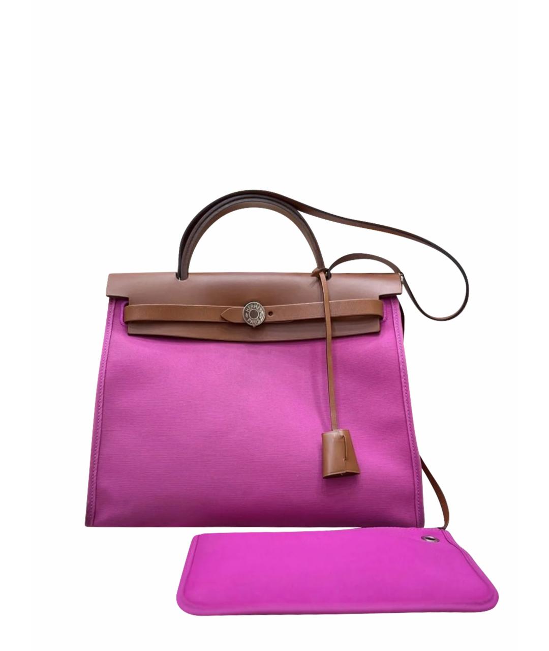 HERMES Розовая сумка с короткими ручками, фото 1