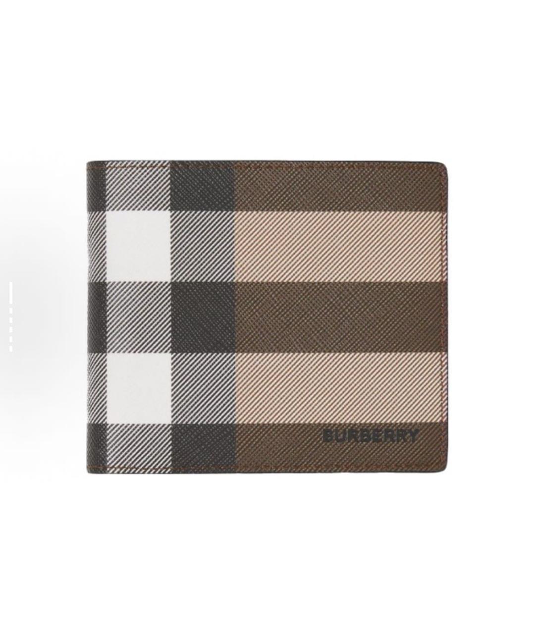 BURBERRY Коричневый кожаный кошелек, фото 4