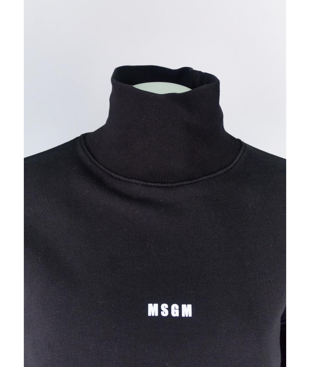 MSGM Черный хлопковый джемпер / свитер, фото 5