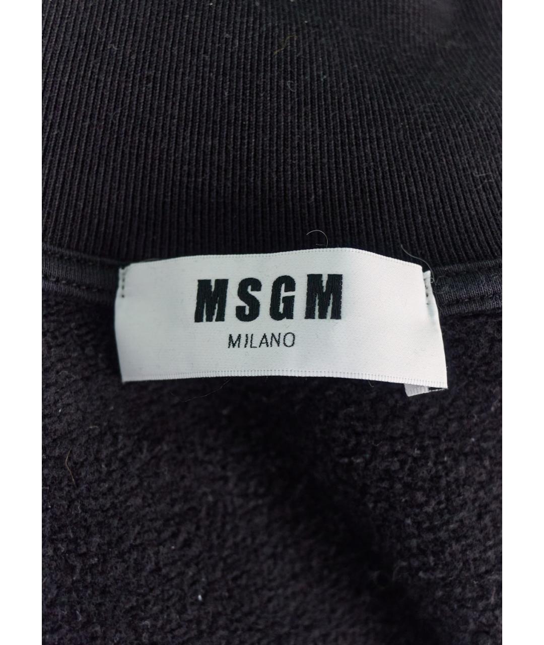 MSGM Черный хлопковый джемпер / свитер, фото 3