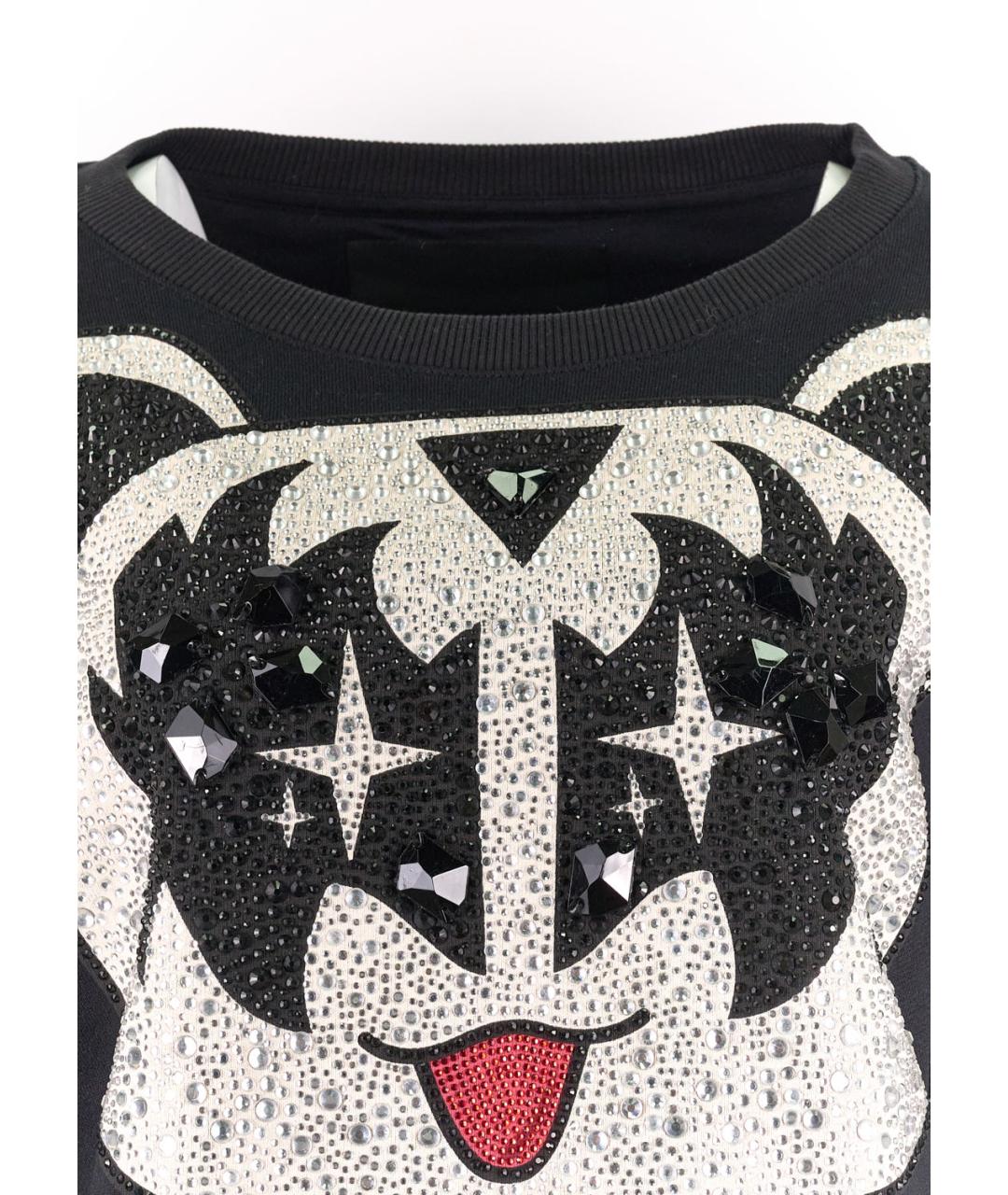 PHILIPP PLEIN Черный хлопковый джемпер / свитер, фото 4